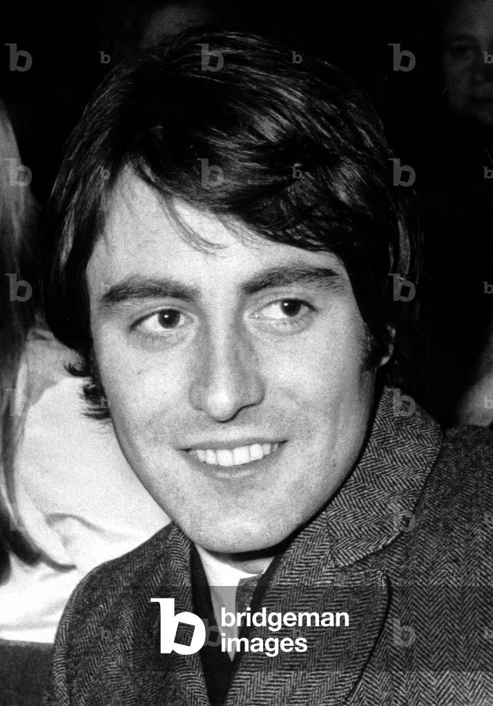 French singer Michel Delpech, c.1966 (b/w photo)