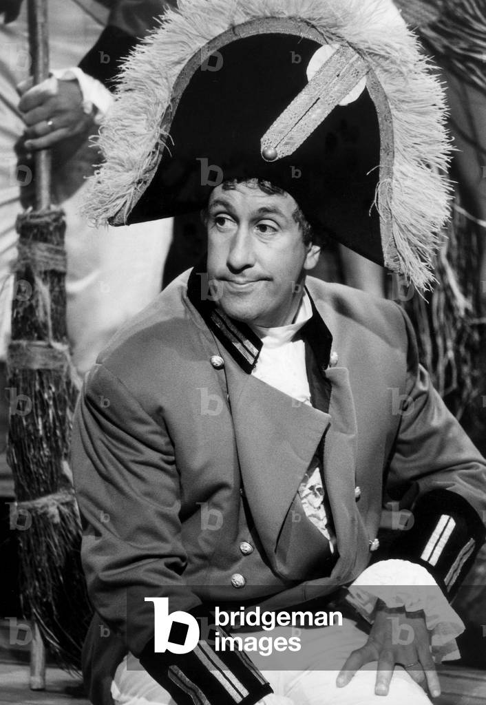 Stephane Collaro in A Parody of The Movie Mutiny on The Bounty, during TV Programmem Cocoricocoboy September 1984 (b/w photo)