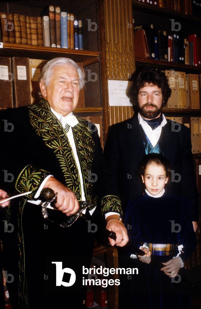 Peter Ustinov Greeted at The Beaux-Arts Academy 02/01/ 1989 (photo)
