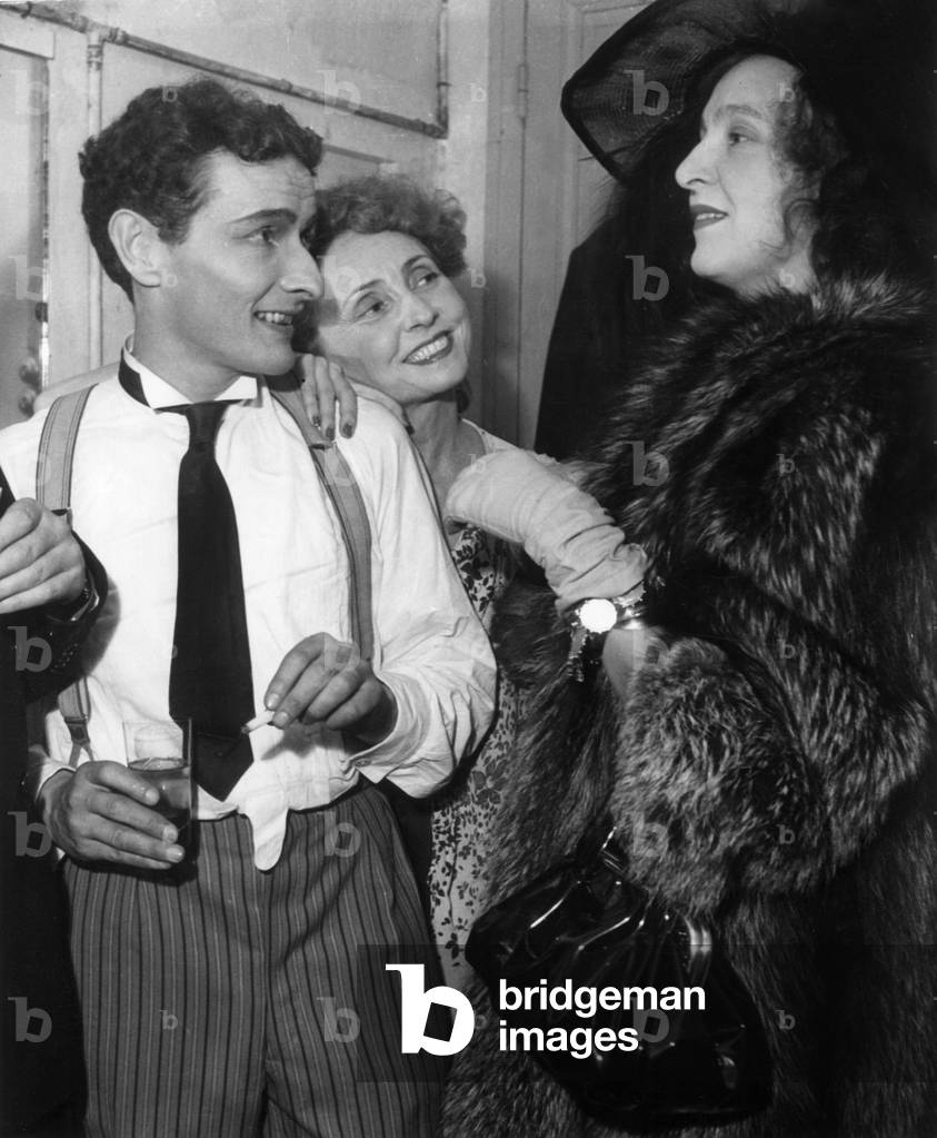 Jean Louis Barrault and Madeleine Renaud at Premiere of Play 
