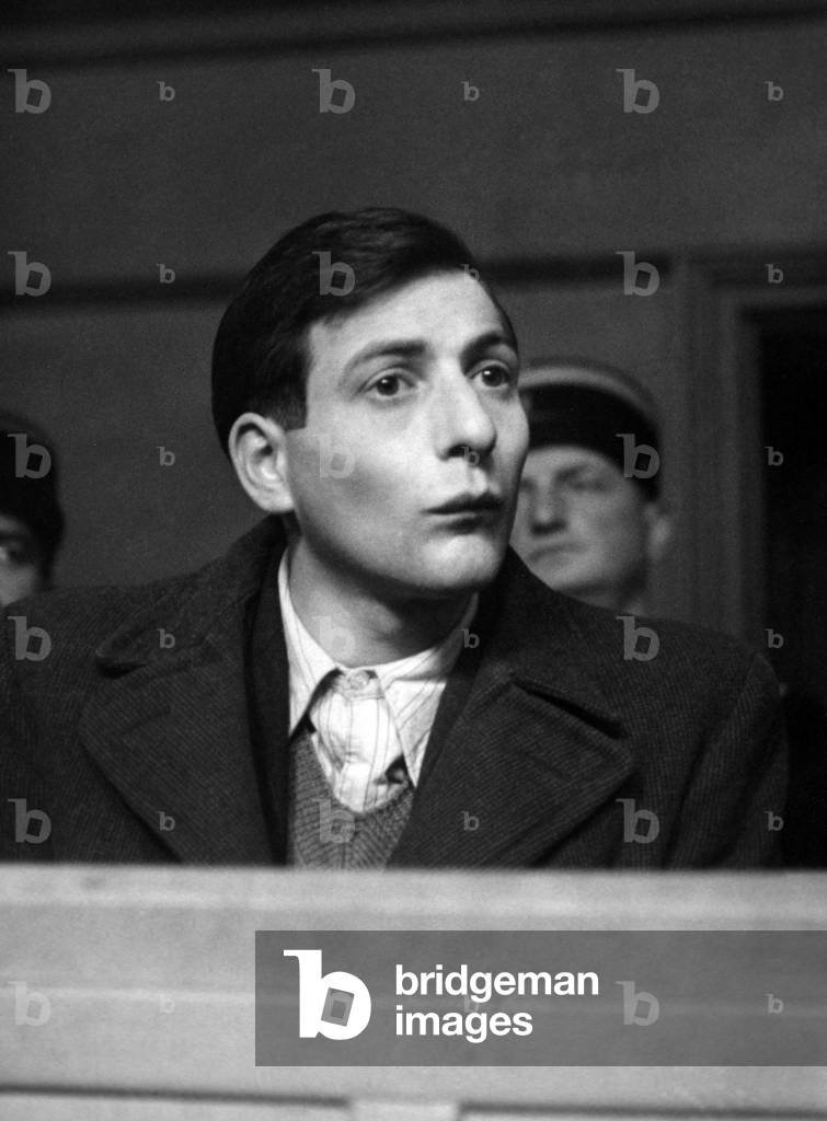 Trial of Murderer Jacques De Jonc, Seine Assisi, France, November 22, 1946 (b/w photo)