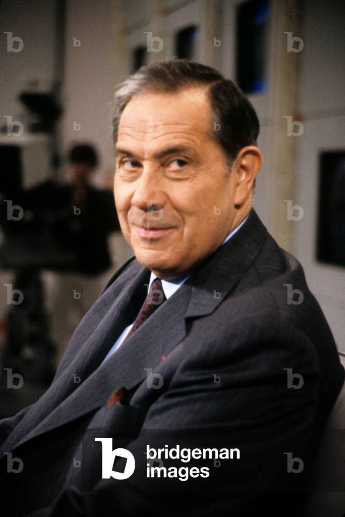 Charles Pasqua during TV Programme 