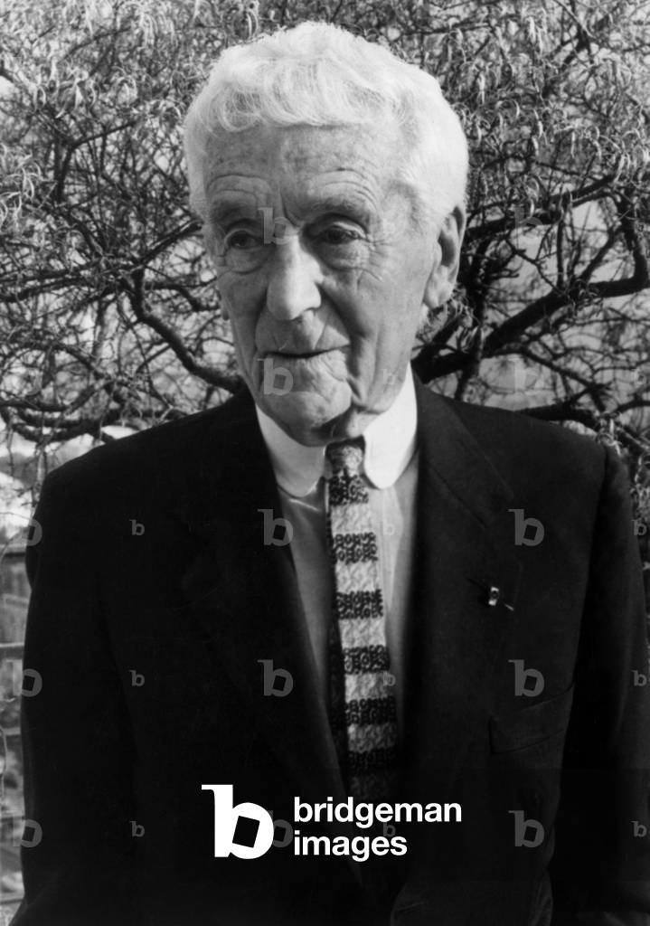 The French Photographer Jacques Henri Lartigue,1985 (b/w photo)
