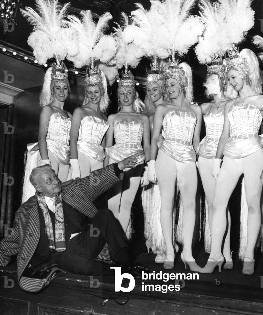 Henri Varna Attending To The Last Rehearsal of The Girls For Revue 