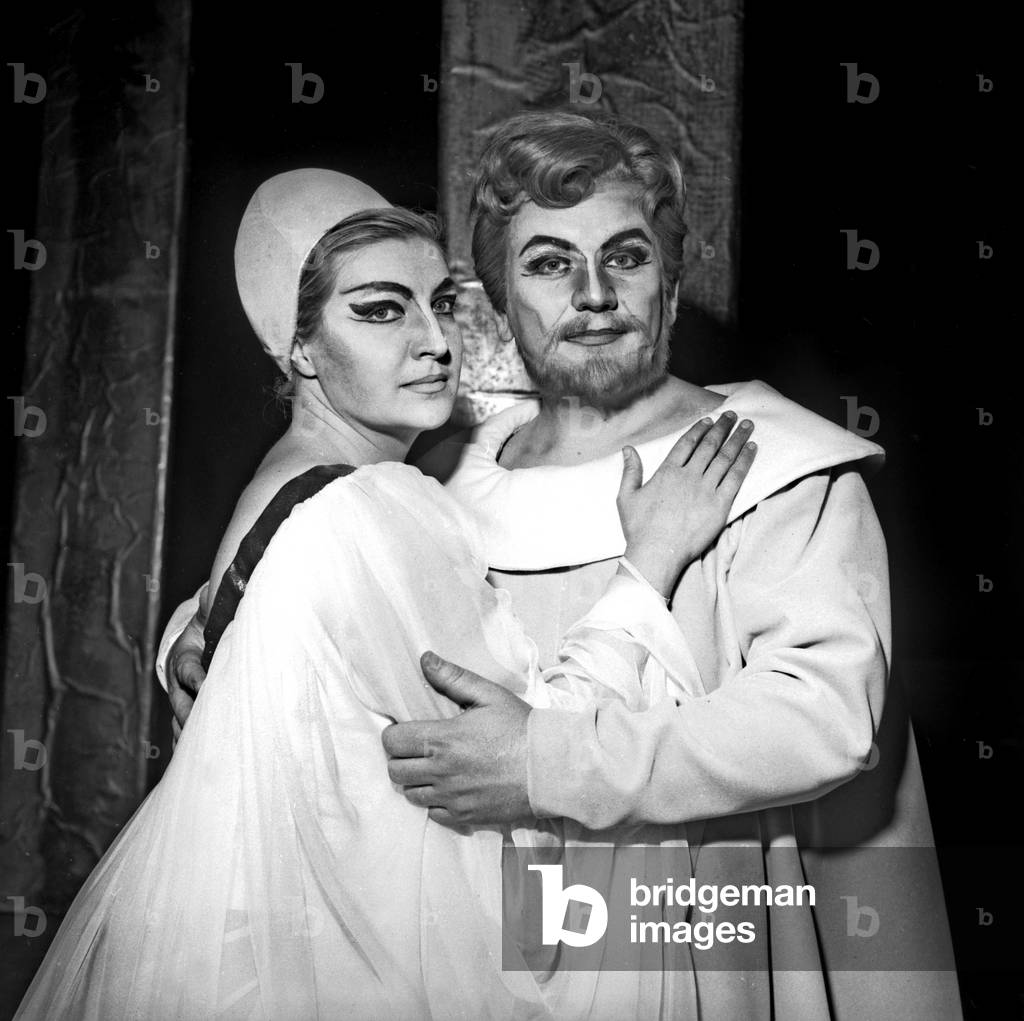 Denise Monteil and Guy Chauvet during Rehearsal of Ballet 