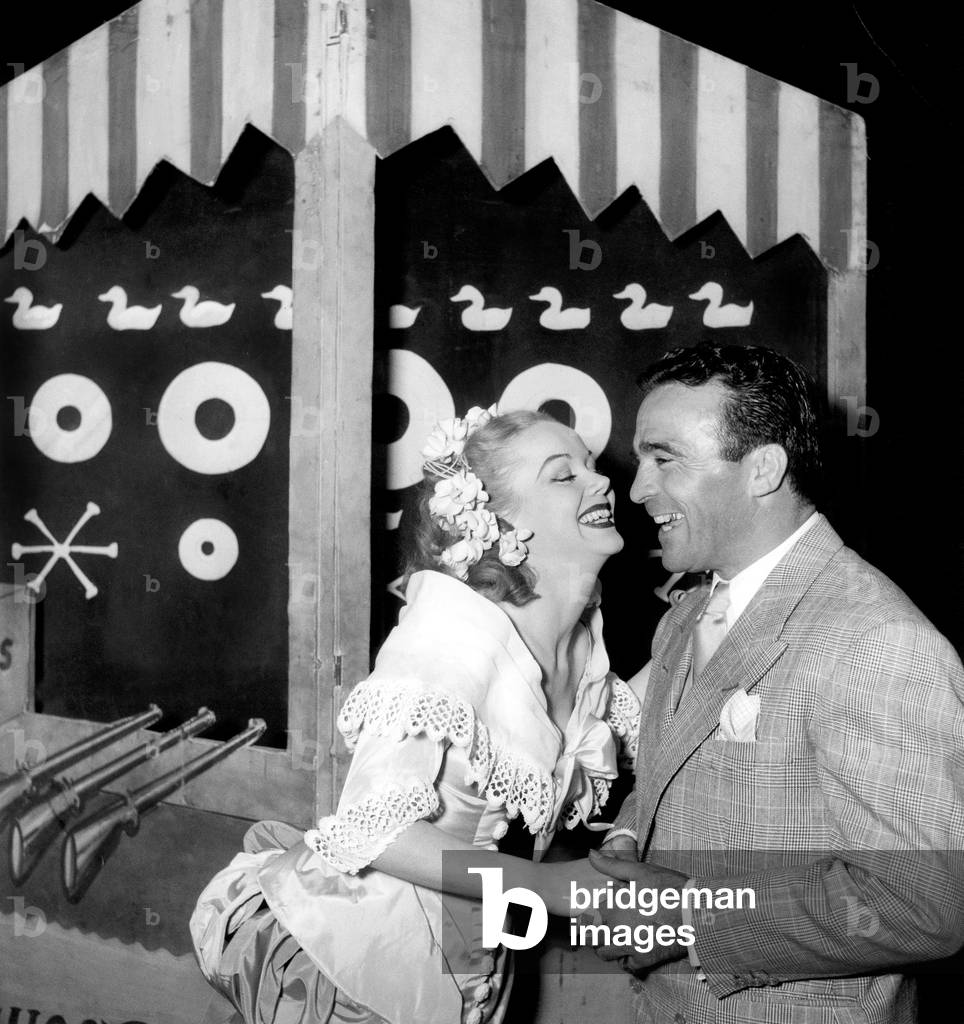 Gloria Word and Marcel Cerdan on Set of 