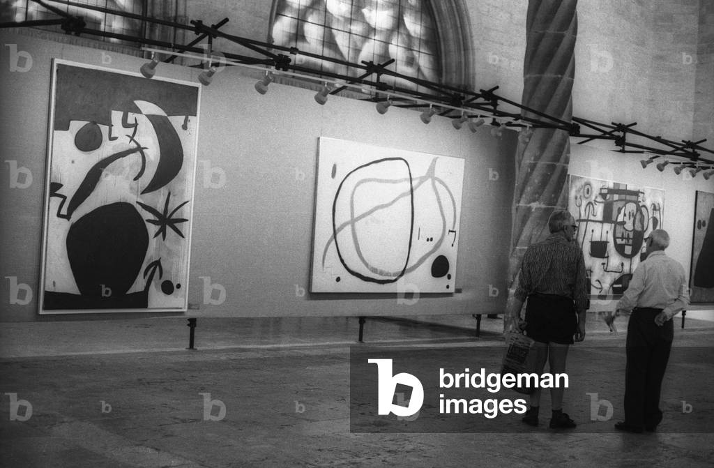 Retrospective of Joan Miro's work for his 85th birthday in Palma de Mallorca, September 11, 1978