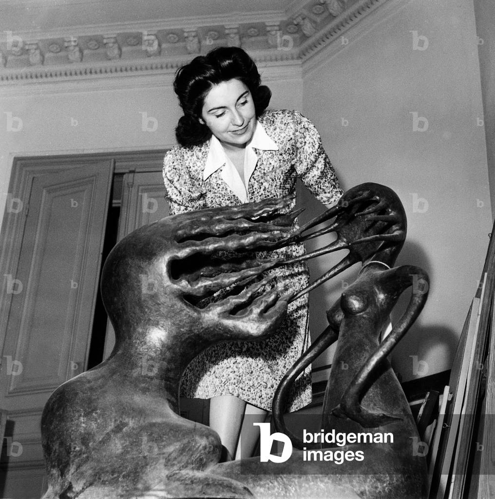 Surrealist Exhibition July 3, 1947  (b/w photo)