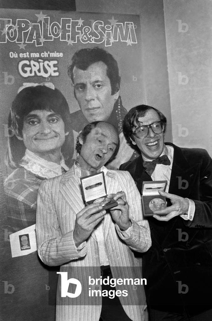 Patrick Topaloff and Sim at Presentation of Film 