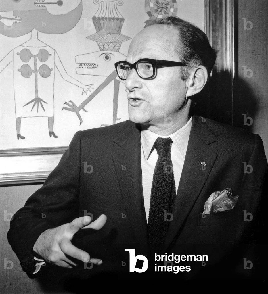 Maurice Rheimsfrench Novelist and Art Critic on March 29, 1968 (b/w photo)