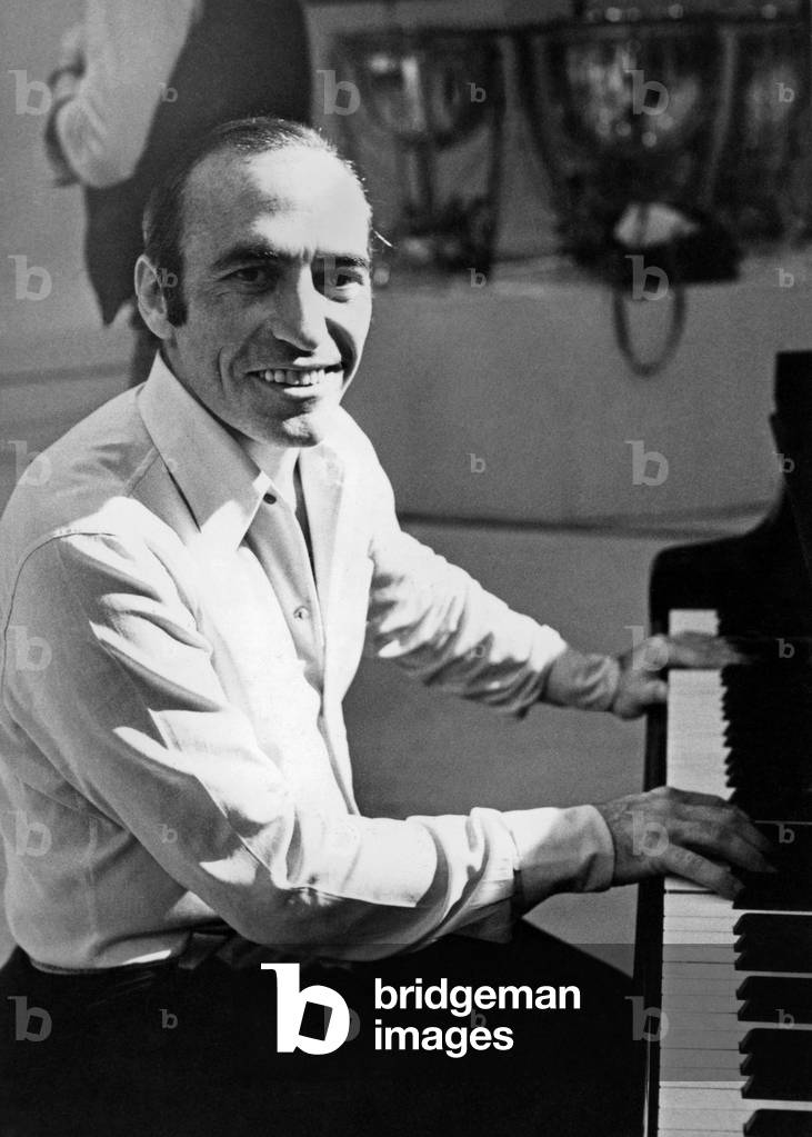 Argentine Pianist Miguel Angel Estrella In 1981 (b/w photo)