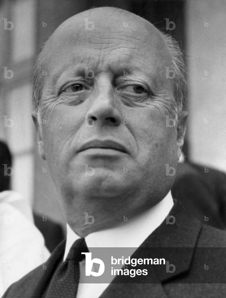 Jacques Foccart After Leaving as Secretary General for African and Malagasy Affairs May 31, 1974 (b/w photo)