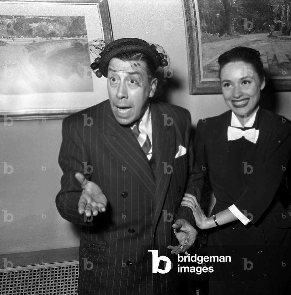 Fernandel and Maria Mauban during Reception For Film 