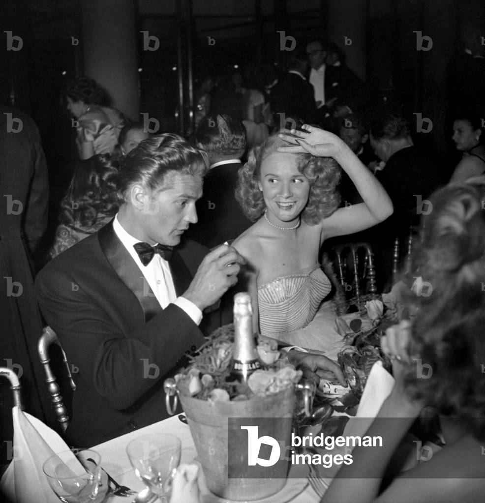French Actors George Marchal and Colette Richard at Gala For Film 