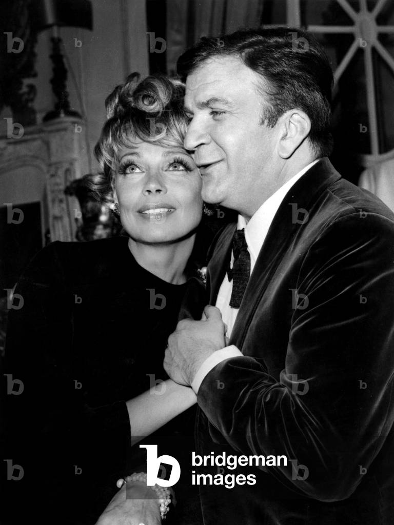 Dany Robin and Pierre Mondy during Rehearsals For Play 
