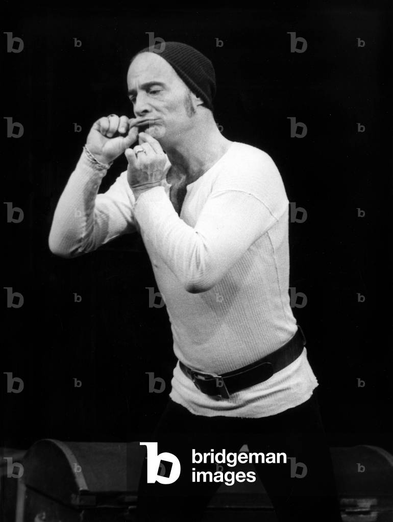 French Comedian during Rehearsal of his Show 