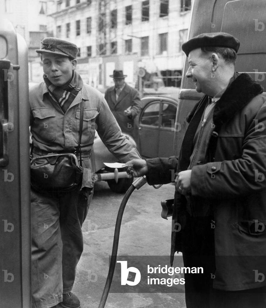 Inscription For Gasoline October 29, 1956 (b/w photo)