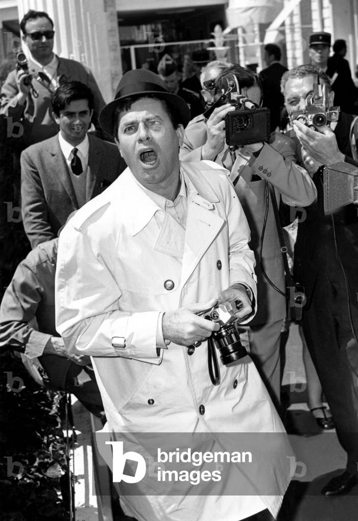 Jerry Lewis at Cannes Film Festival May 05, 1967 (b/w photo)