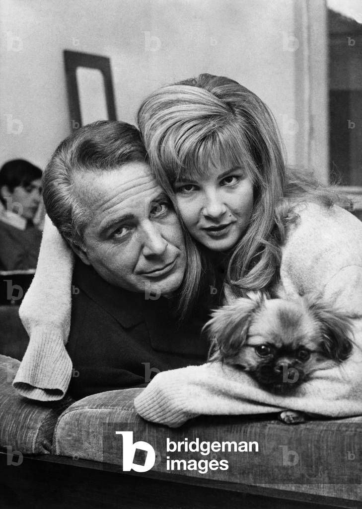 Une Garce Inconsciente De Gianni Vernuccio Avec Rossano Brazzi, Agnes Spaak, 1965 (b/w photo)
