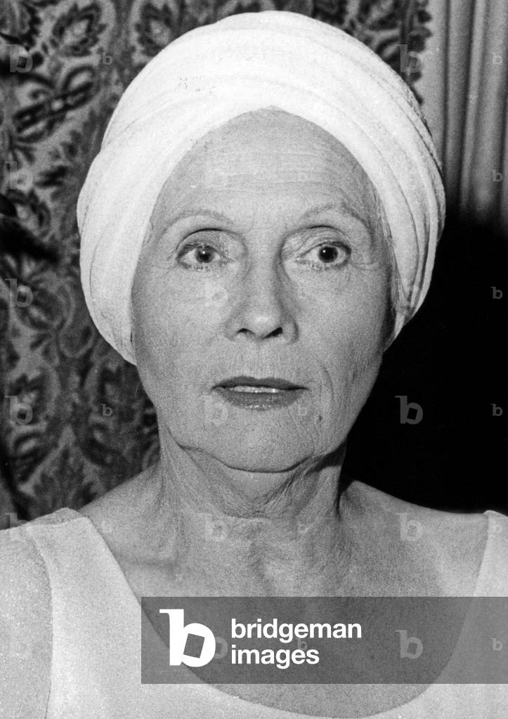 Frenc Actress Arletty (1898-1992) C. 1973 (b/w photo)