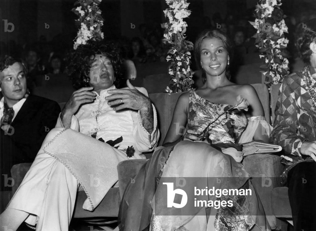 Reception at Armonville Eddie Barclay'S House, With his New Wife Beatrice Chatelier, June 6, 1970 (b/w photo)