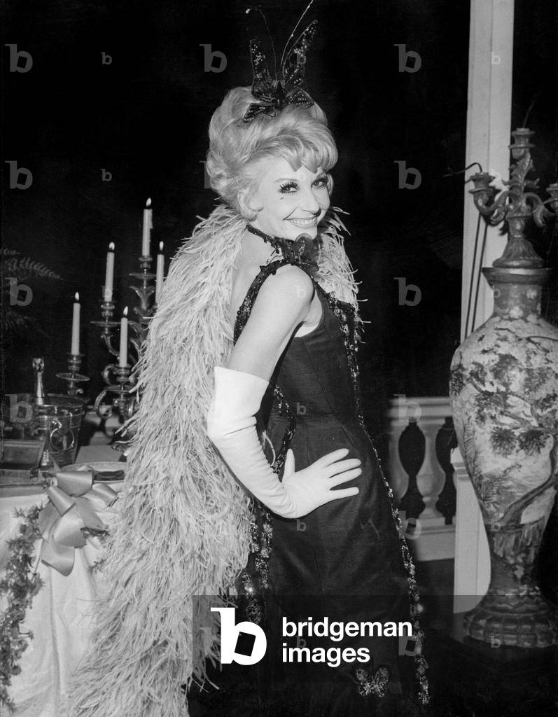 Zizi Jeanmaire Performing in The Play The Lady of Maxim'S December 10, 1965 (b/w photo)