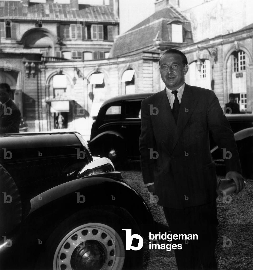 Raymond Marcellin (1914-2004) French Lawyer and Politician, in Paris, on July 28Th, 1949 (b/w photo)