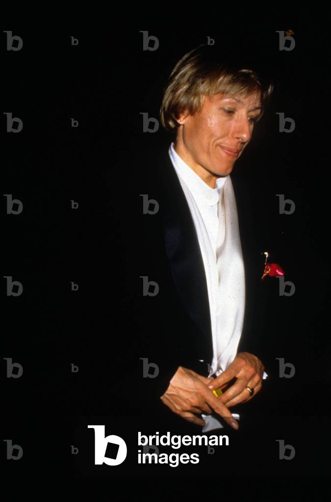 American-Czech Tenniswoman Martina Navratilova at Grammy Awards 1993 (photo)