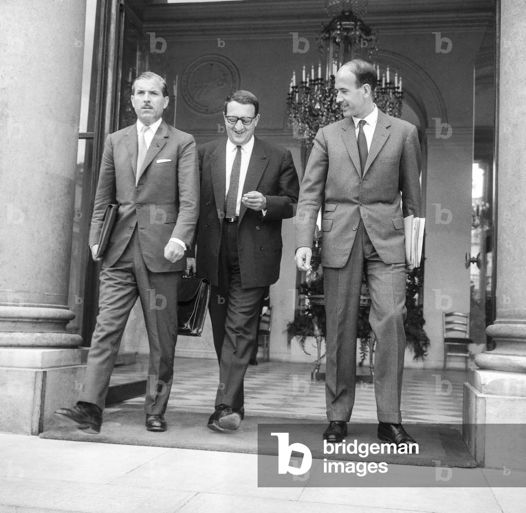 Mr Herzog Mr Marette et Valery Giscard d'Estaing