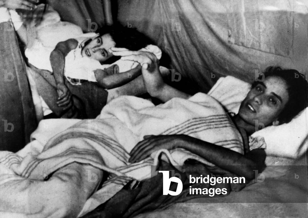 Women Survivors After The Earthquake in Agadir March 12, 1960 (b/w photo)