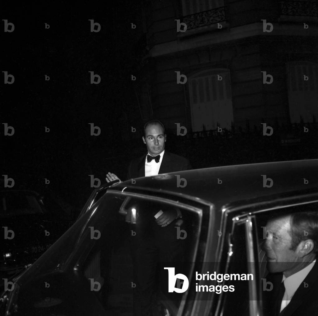 Prince Karim Aga Khan arriving at a Party given by the Patinos, 18 October 1967 (photo)