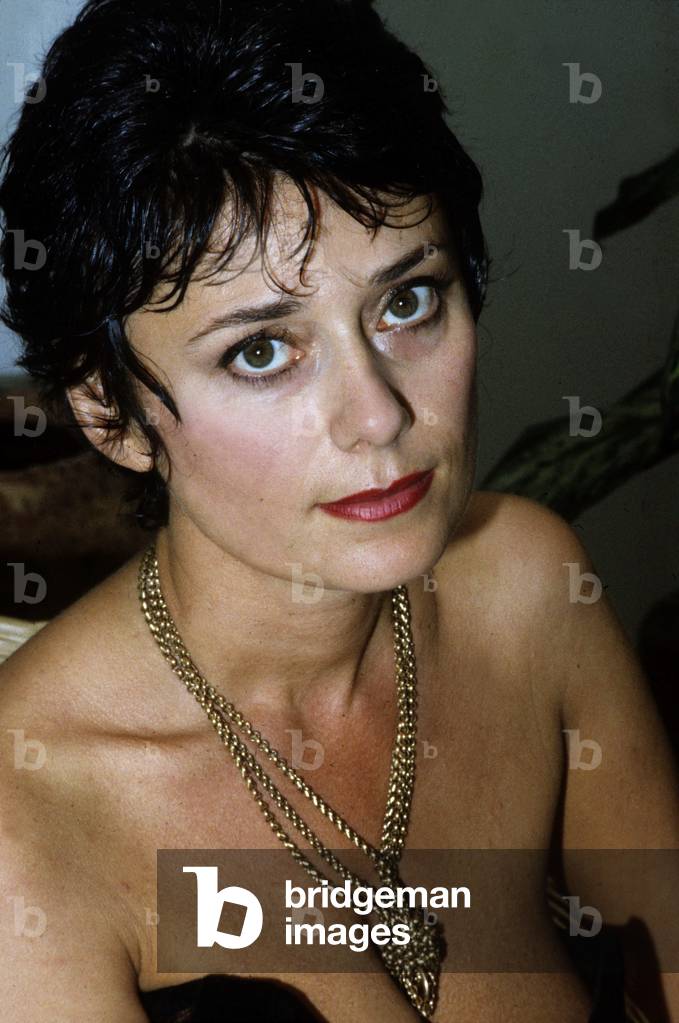 Marie Helene Breillat (French Actress and Writer) at home, 1976 (photo)