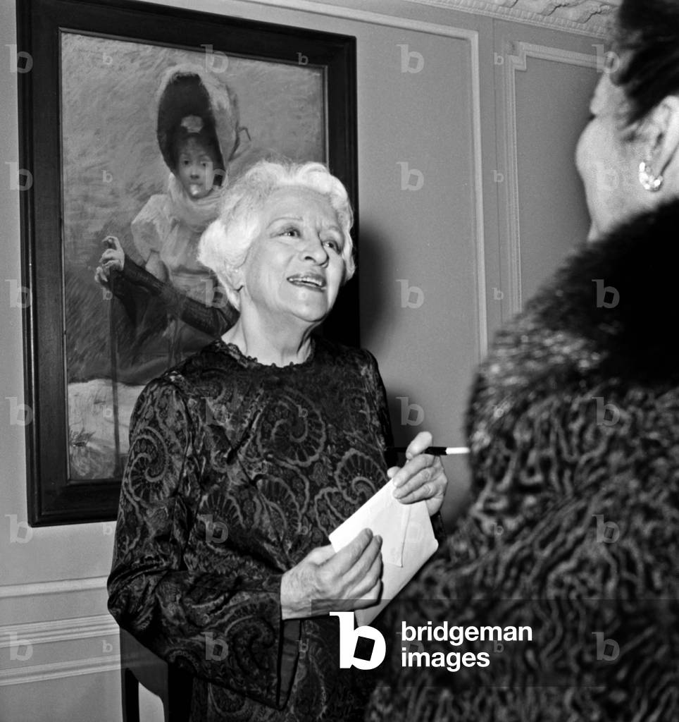 French comedian Francoise Rosay at the Premiere of the play 