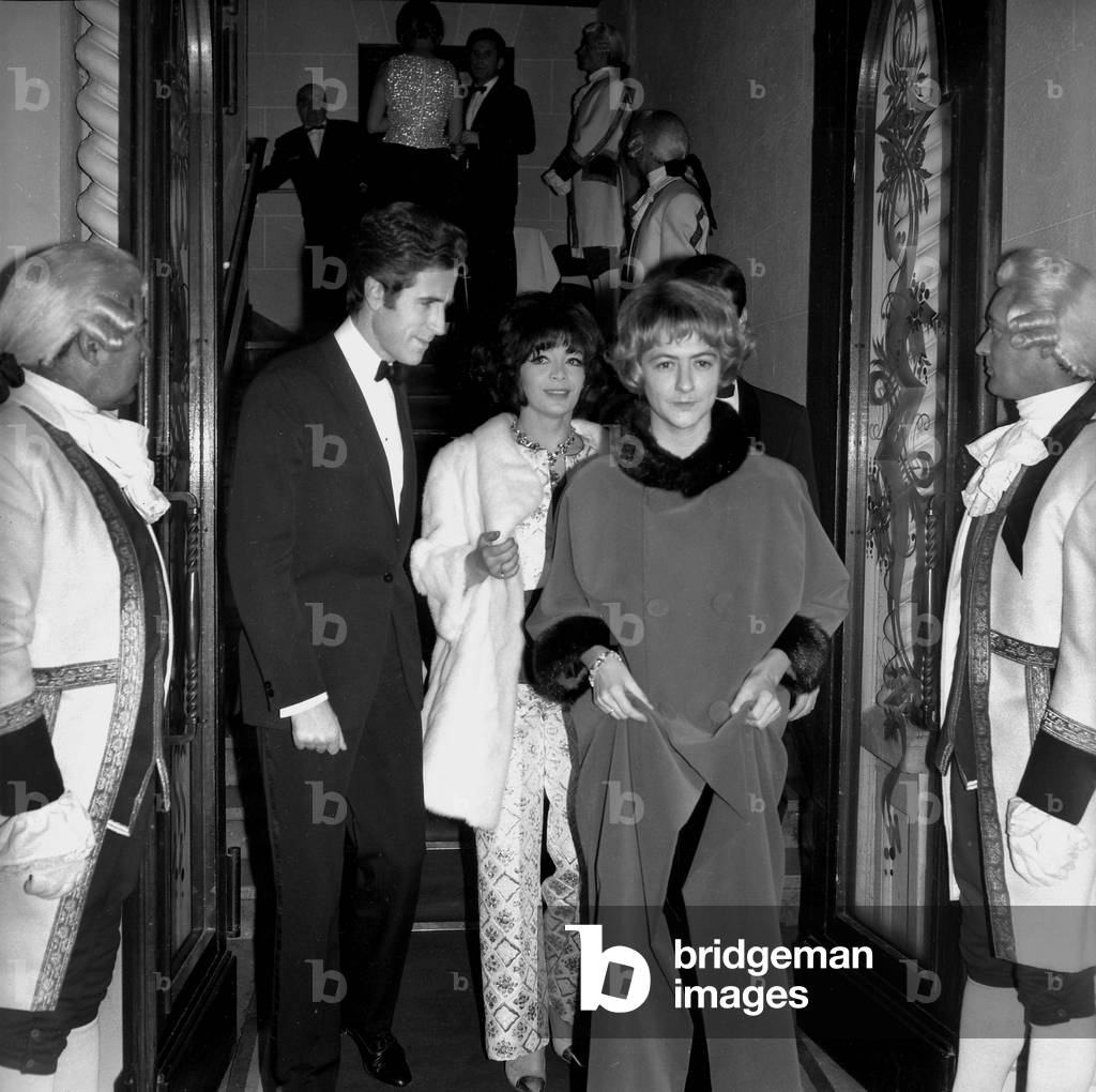 Jacques Chazot, Francoise Sagan and Juliette Greco Gala at the Lido Cabaret, Paris, 1 December 1964 (photo)