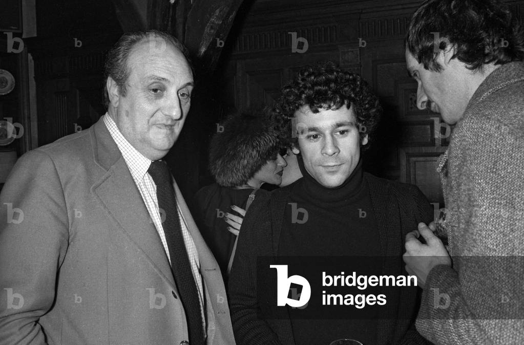 Pierre Tchernia and Francis Perrin, 1976(b/w photo)