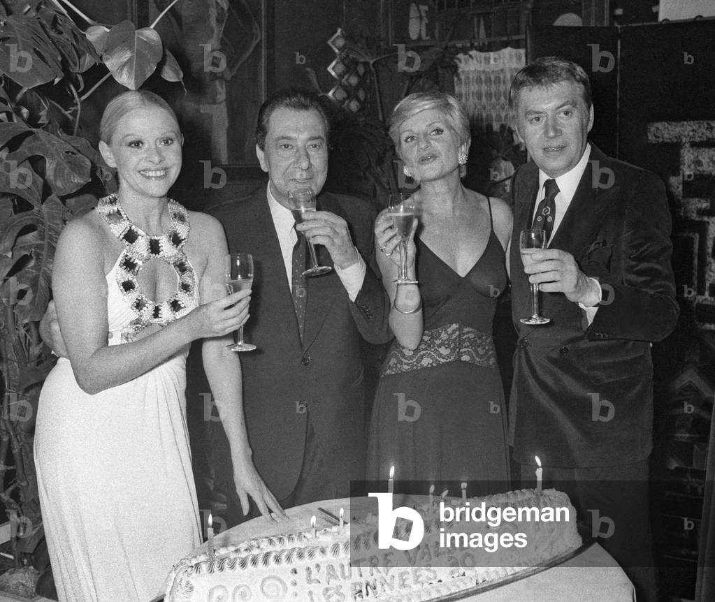 Christiane Minazzoli, Paul Meurisse, Francoise Dorin (b/w photo)