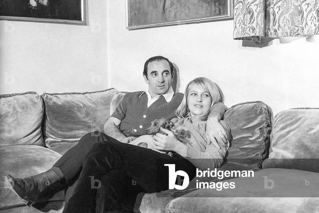 Charles Aznavour and Ulla Thorsell, 1965 (photo)
