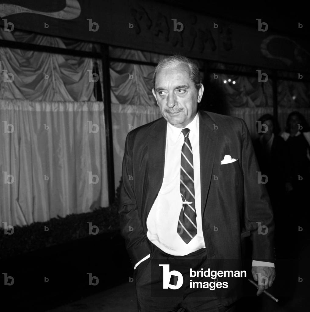 Prince Stanislas Radziwill leaving Maxim's Restaurant in Paris, 1972 (photo)