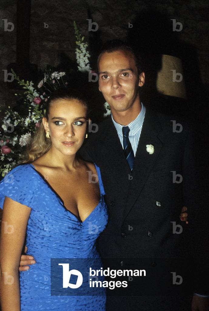 The Engagement of Serge of Yugoslavia and Sophie of Tolede in Saint Nom la Breteche, France, 26 June 1985 (photo)