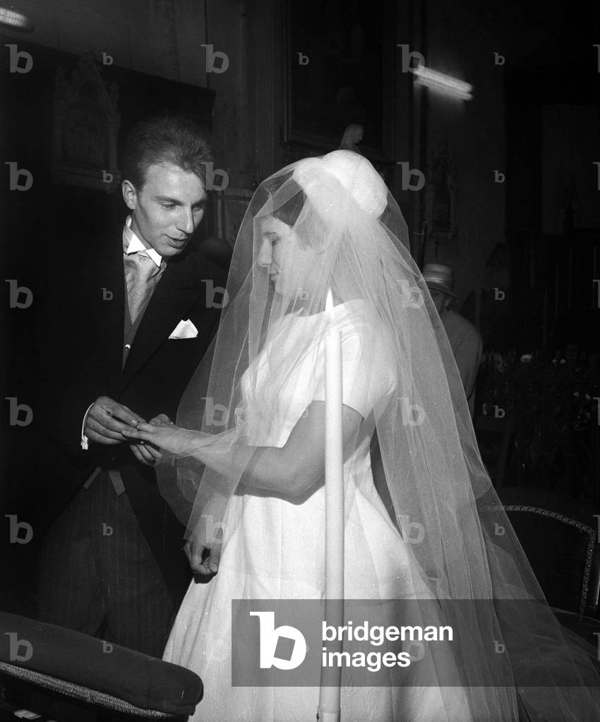 Wedding of Jean Bouchateau (French Printer and Publisher), 20 June 1964 (photo)