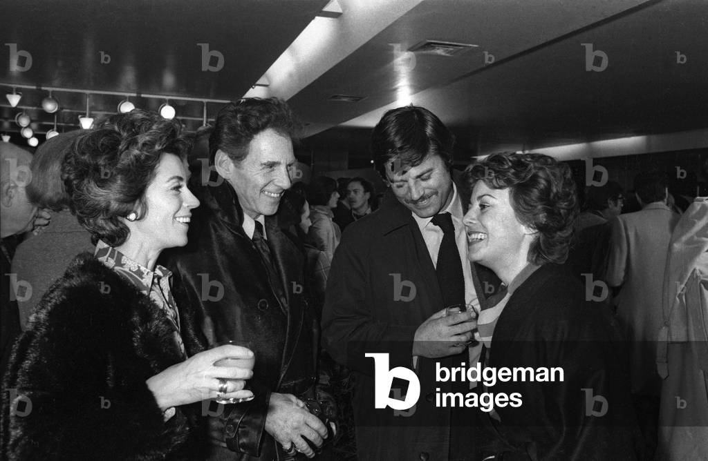 Georges Marchal and Jean Sorel at screening of film 