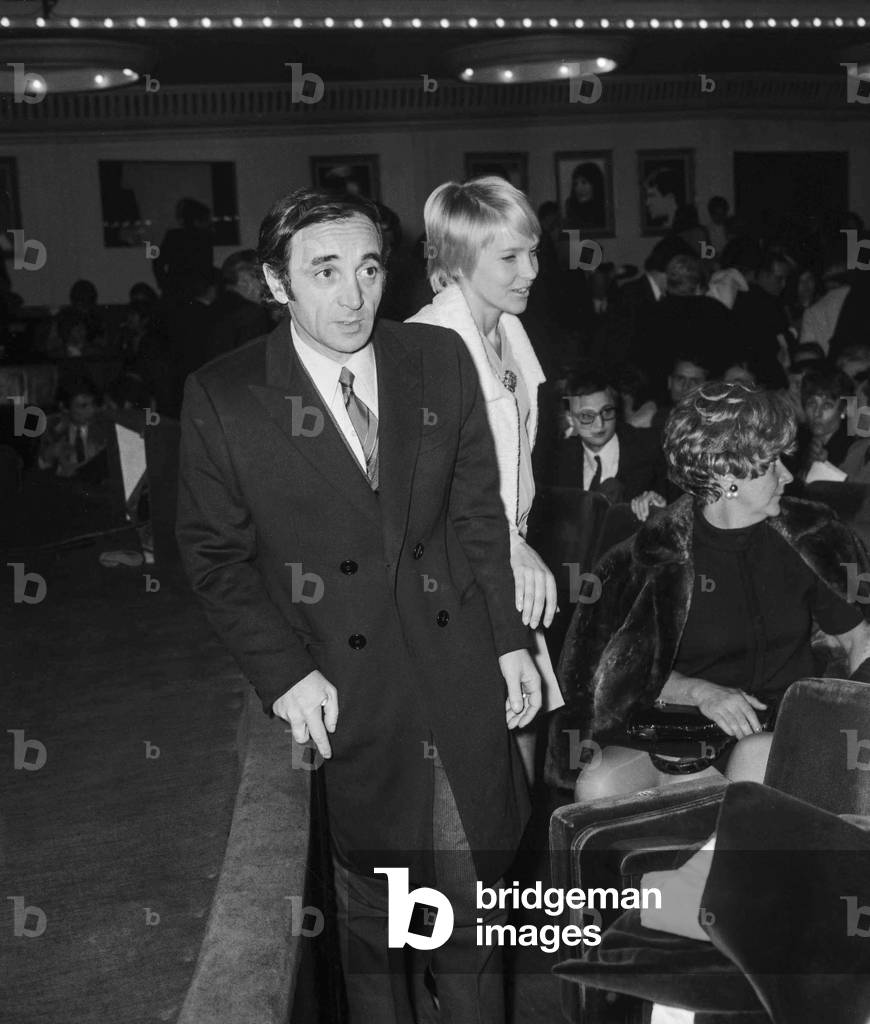 Charles Aznavour and Ulla Thorsell, 1968 (photo)