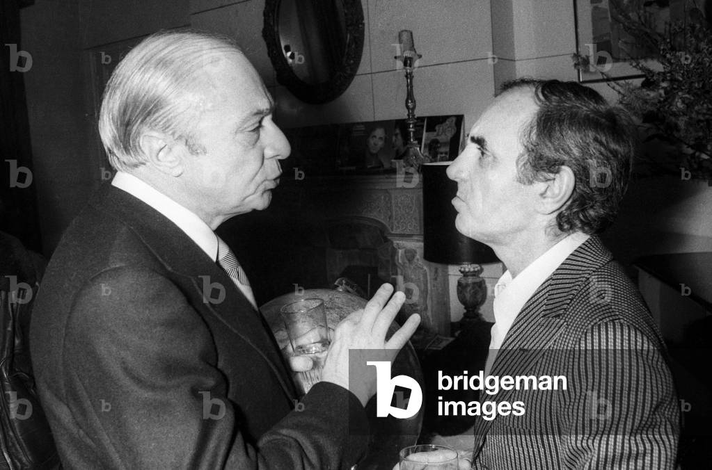 Charles Aznavour and Gerard Oury, 1978 (photo)