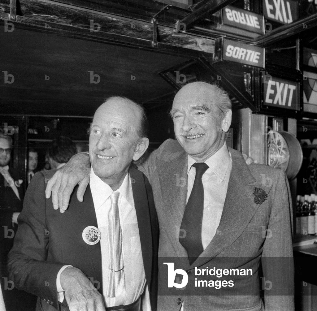 Alain Bernardin and Eddie Barclay for the 30th Anniversary of the Crazy Horse, Paris, 1981 (photo)