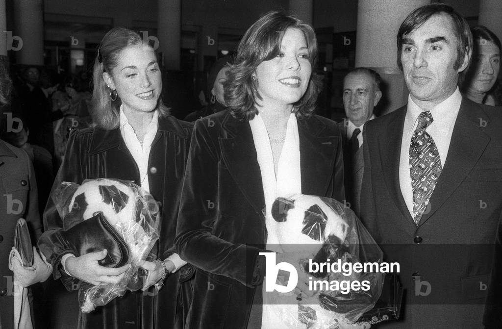 Princess Caroline of Monaco, November 6, 1976 (b/w photo)