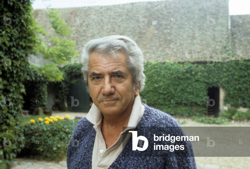 French Actor Daniel Gelin at home, 1984 (photo)