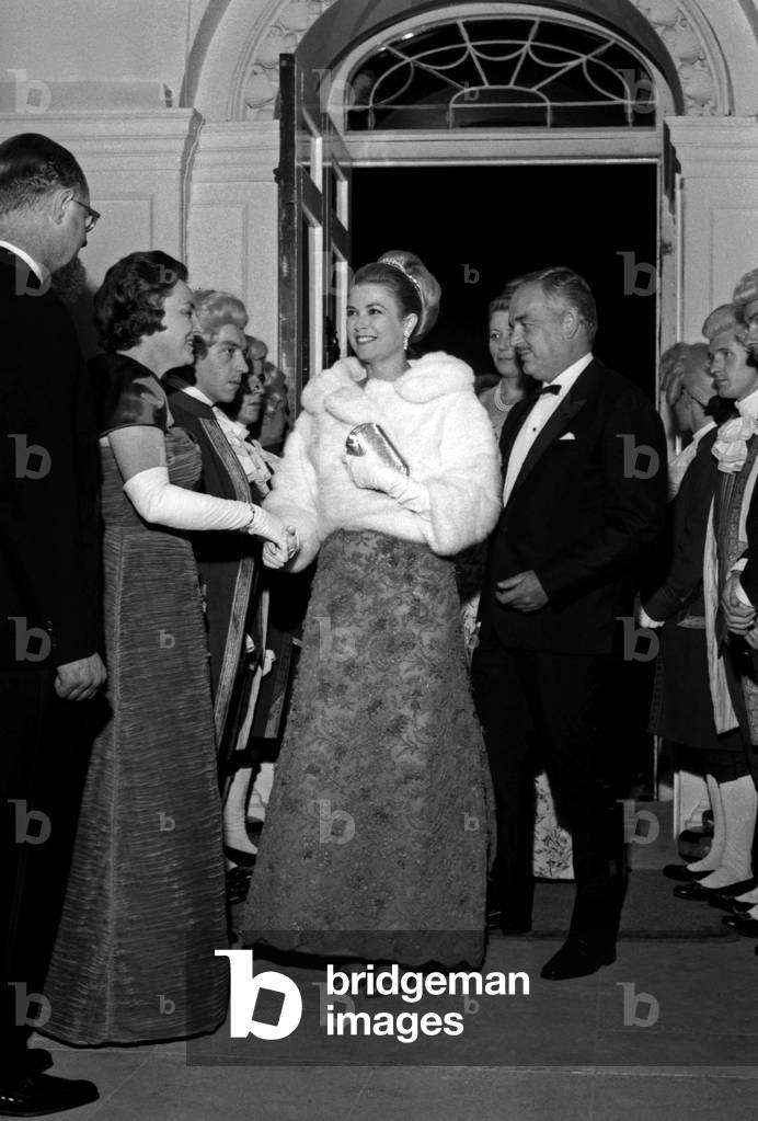 Princess Grace of Monaco and Prince Rainier III at the 
