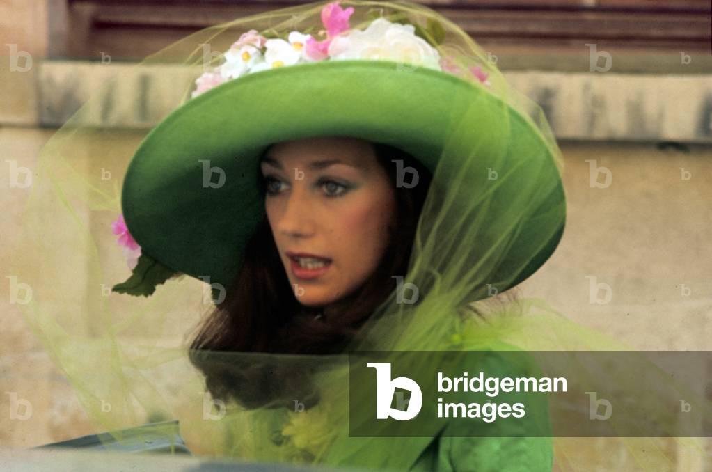 American Actress Marisa Berenson, Paris, 1975 (photo)