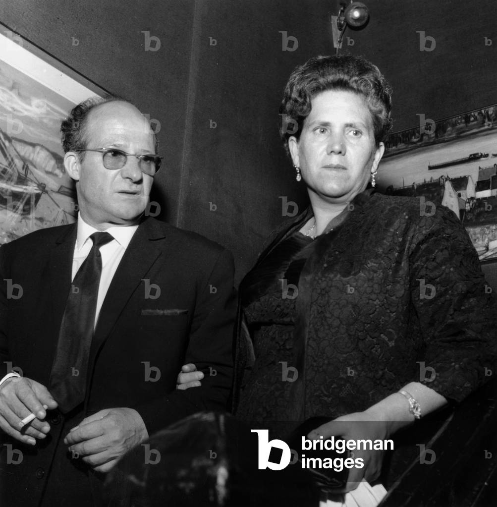 Antonio and Concetta (parents of Salvatore Adamo) at the Olympia in Paris, 16 September 1965 (photo)