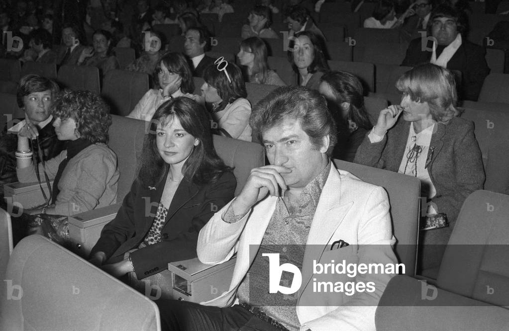 Eddie Mitchell and his wife (b/w photo)